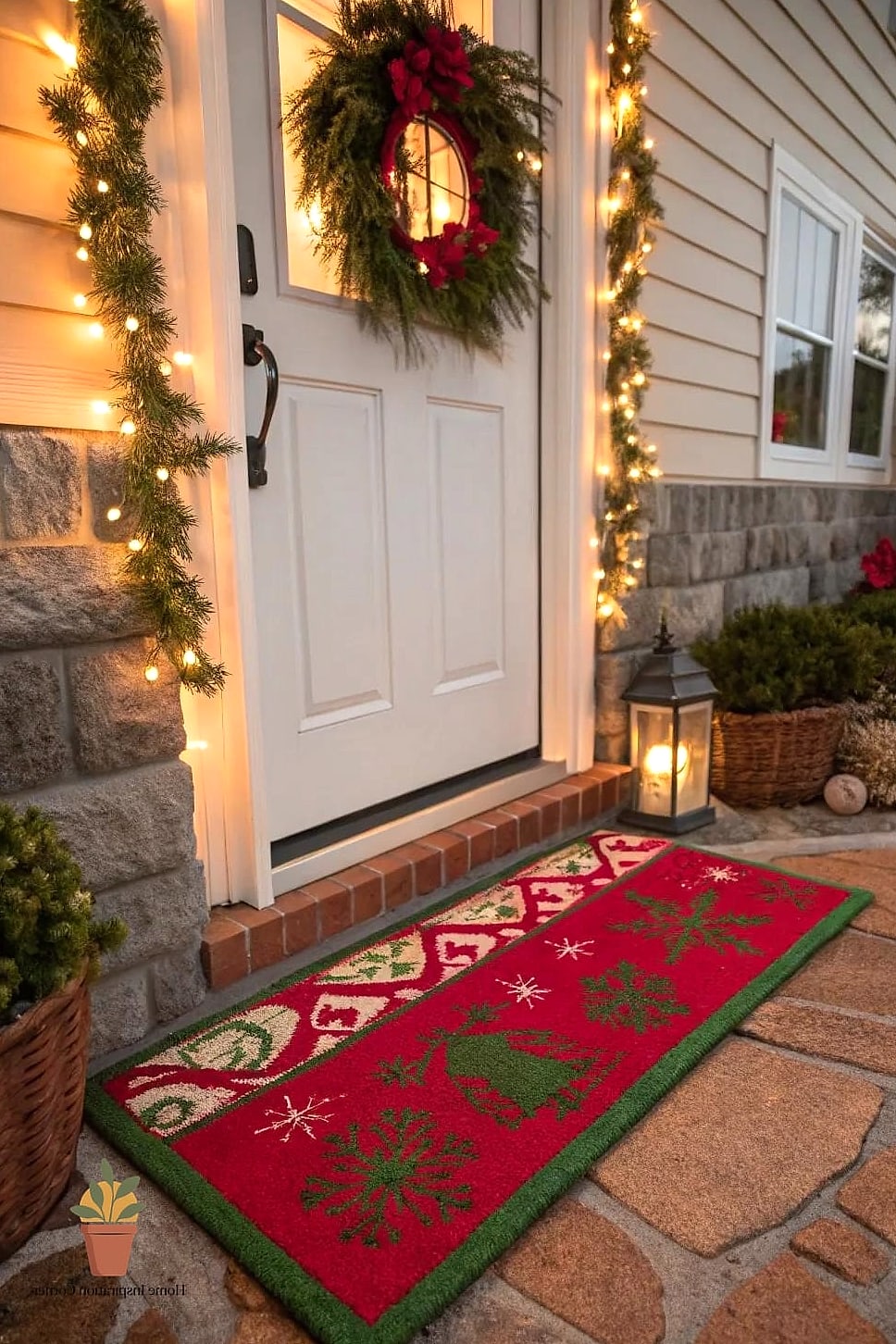 A Christmas-Themed Doormat