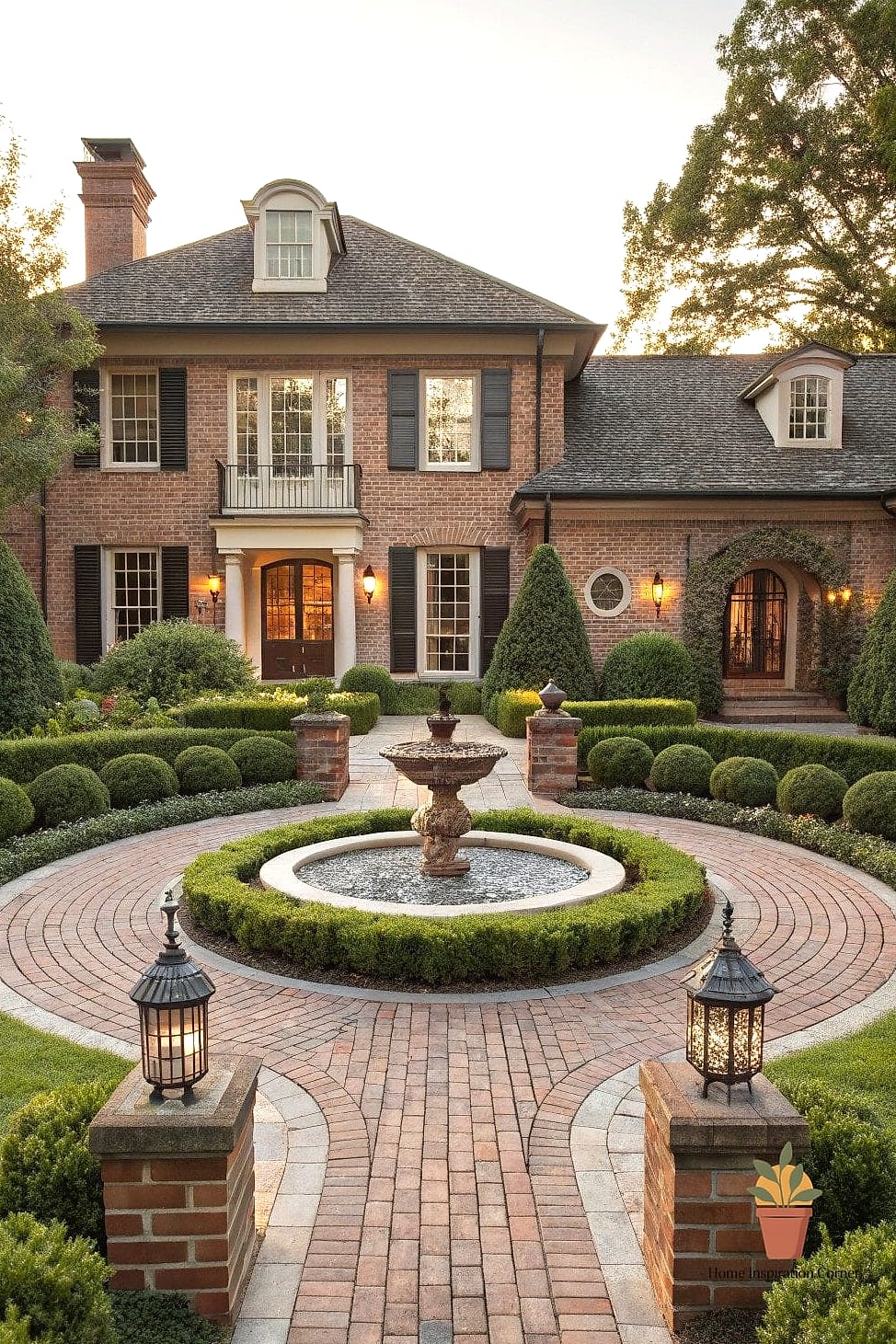 Circular Patio with a Central Focal Point