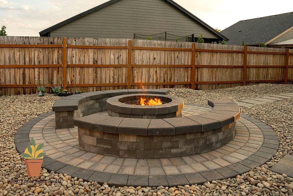 20 Paver Patio Ideas Ideas That Work in Any Size Home 4 Circular Paver Patio with a Fire Pit
