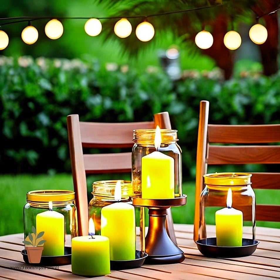 Citronella Candles in Decorative Holders