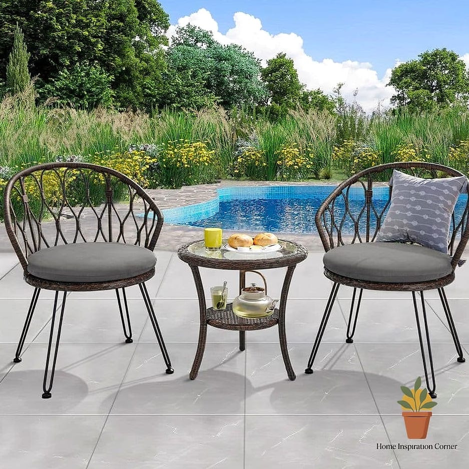 14 Terrace Seating Ideas Ideas Perfect for Every Home Style 3 A Classic Bistro Set for Small Spaces