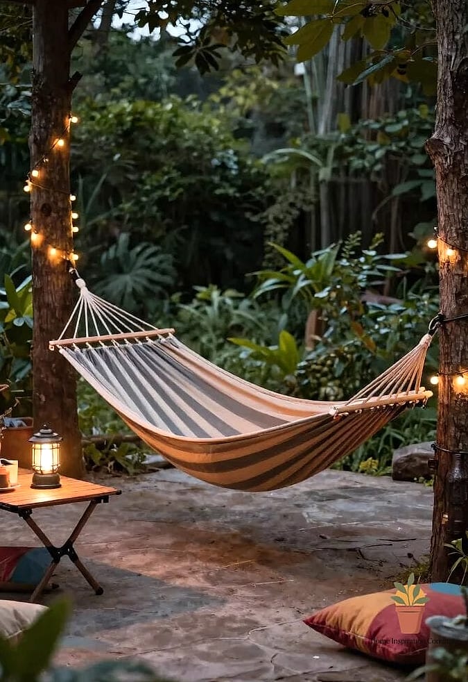 22 Amacas Para Patio Photos That Will Inspire Your Next Project 2 Classic Rope Hammock Between Two Posts