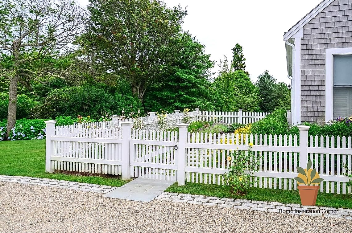14 Backyard Fences Ideas That Are Trending on Pinterest 3 Classic White Picket with a Modern Twist