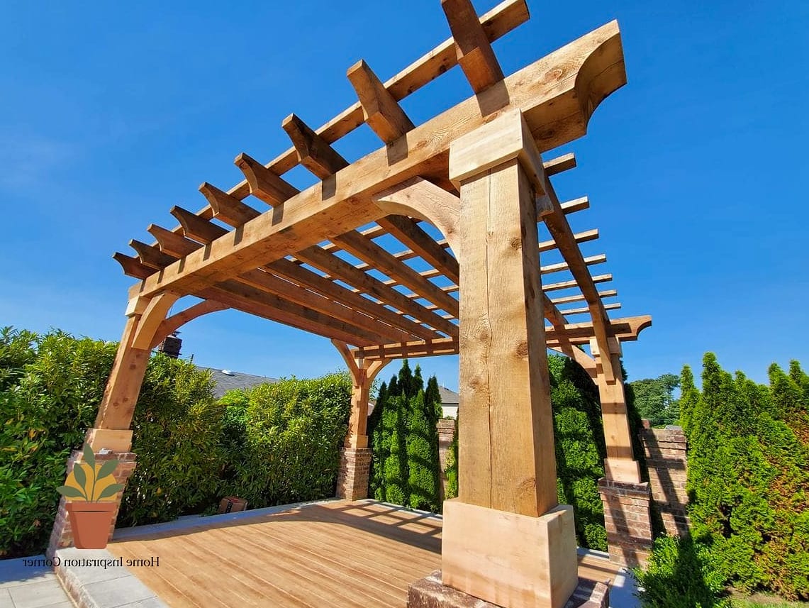 Classic Wood Beam Pergola