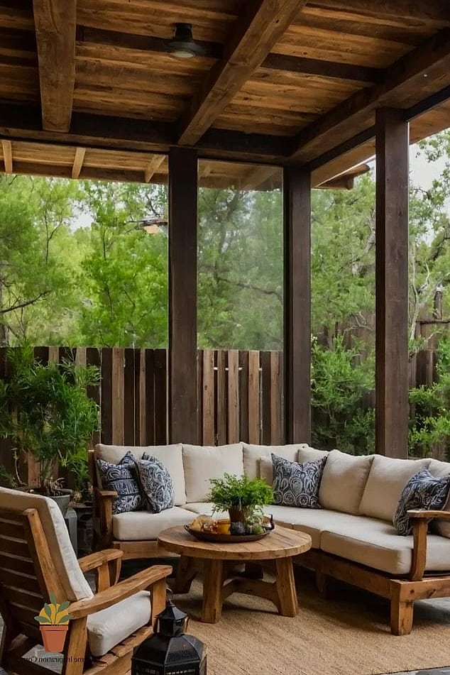 Classic Wood Beam Techado