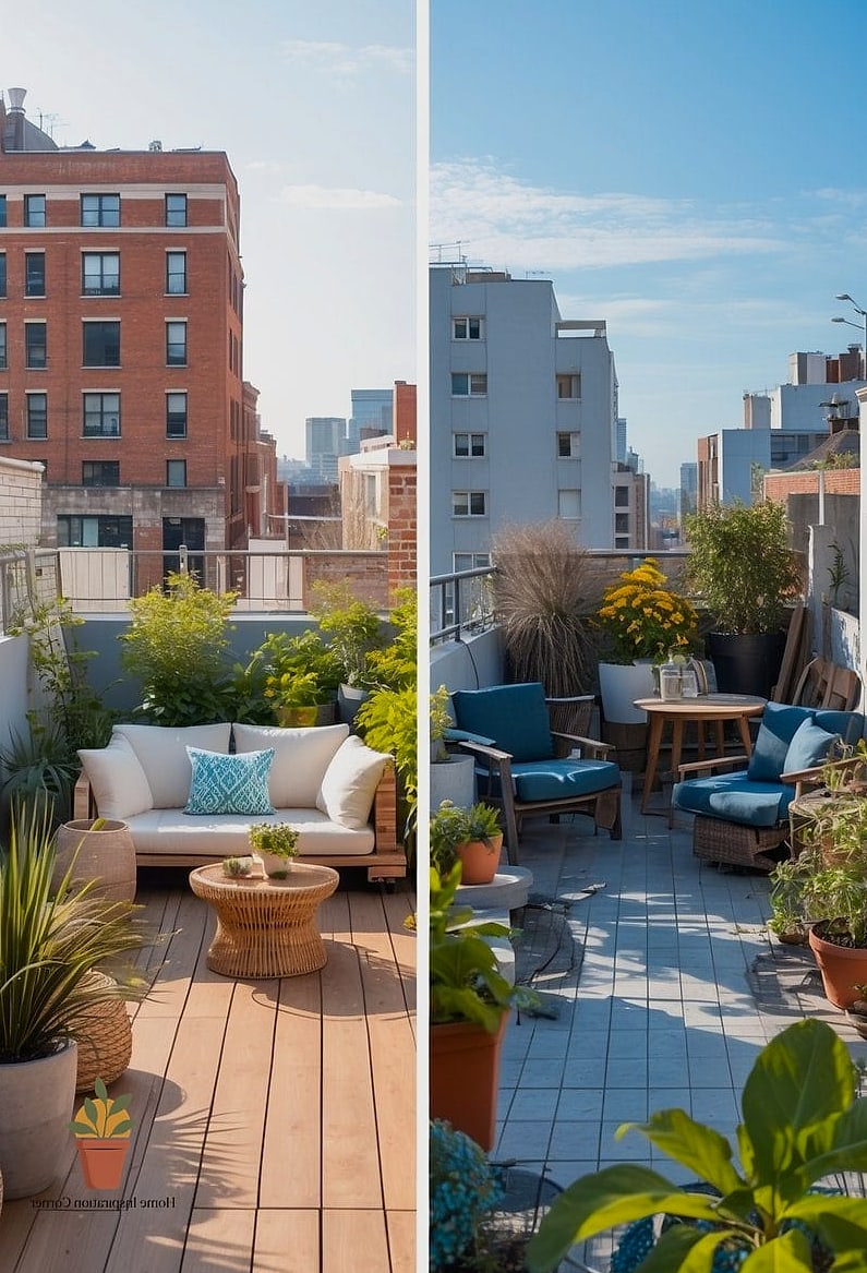 19 Terrace Decor Before and After Transformations to Inspire 19 Cluttered Surfaces to Minimalist Styling