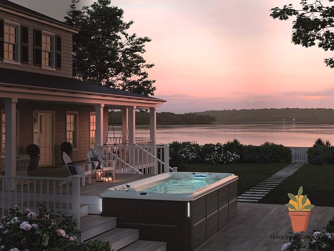 Coastal-Inspired Swim Spa Deck