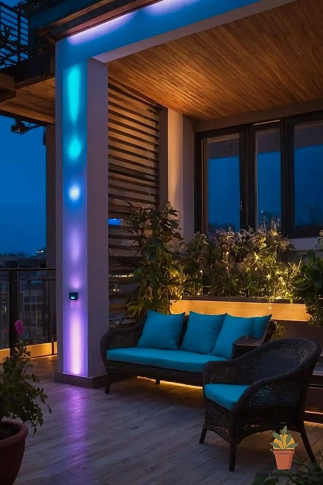 Color-Changing LED Strips for a Moody Accent