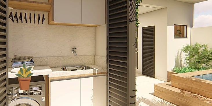 Compact Fold-Down Drying Rack Wall