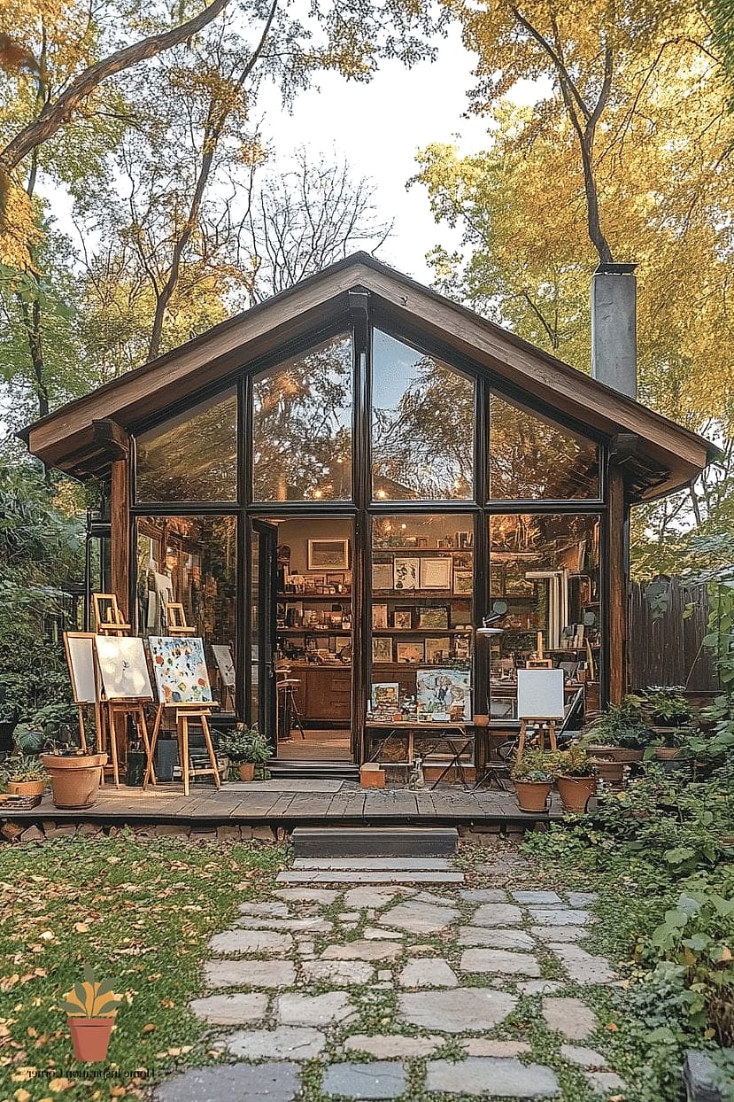 The Compact Studio for Small Backyards