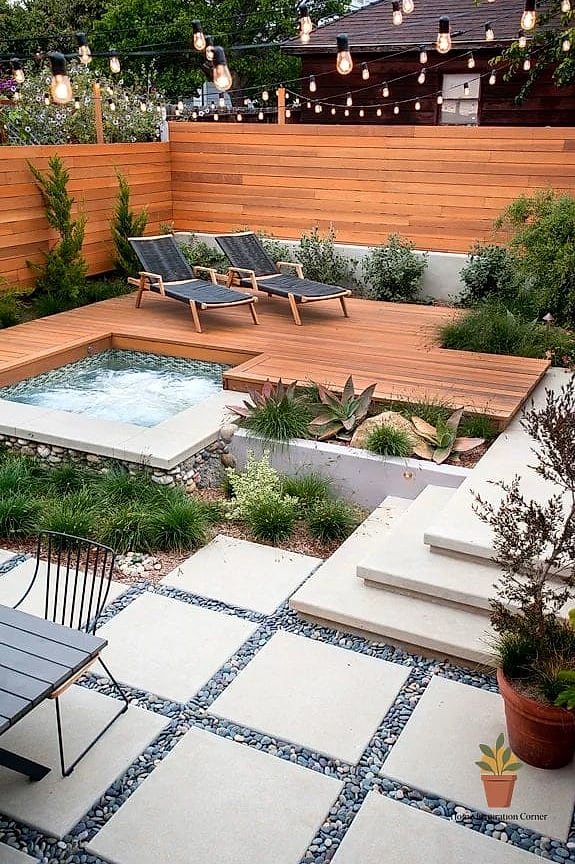 Concrete and Wood Combo Deck