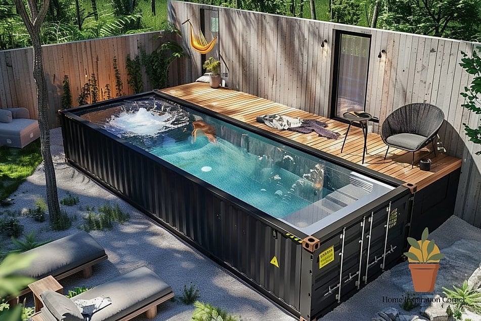 Container Pools from Repurposed Tanks