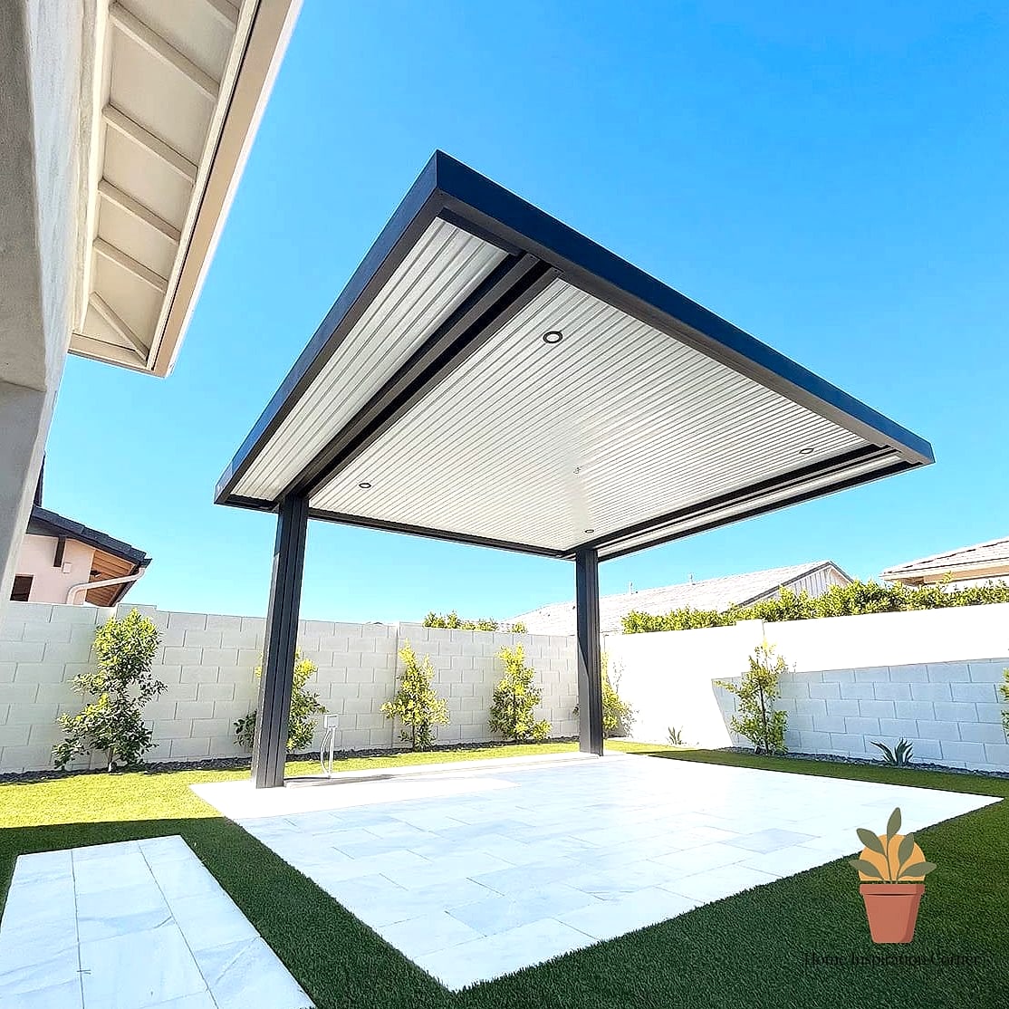 Contemporary Cantilevered Patio Cover
