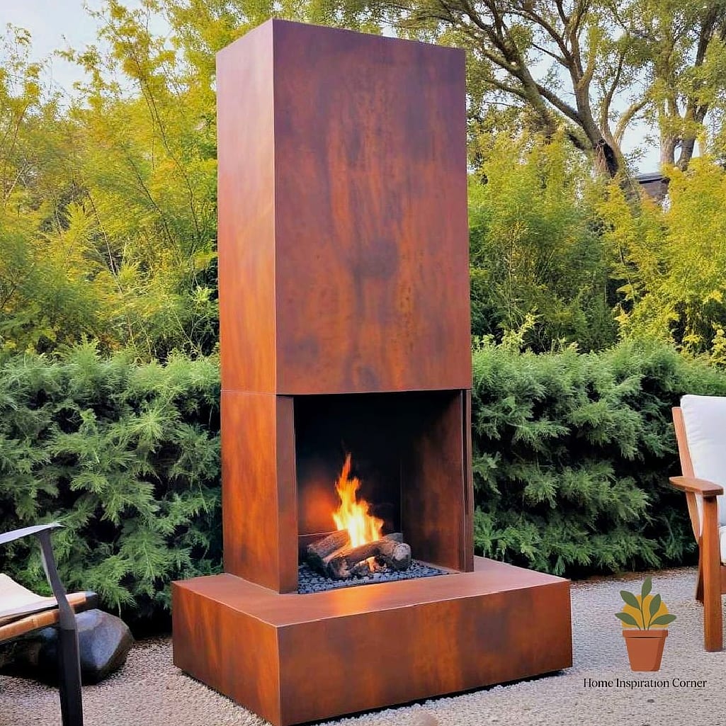 Copper or Corten Steel Accents