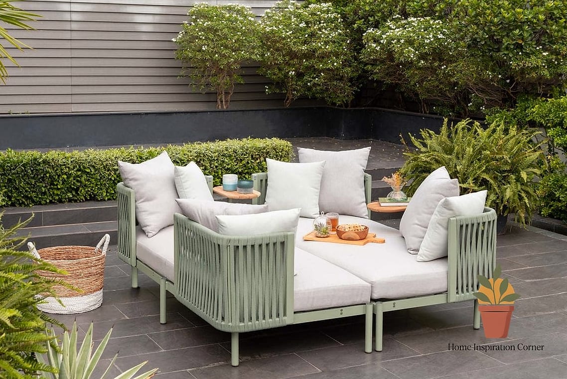 23 Small Outdoor Patio Ideas Designs You Need to See Right Now 16 Corner Daybed