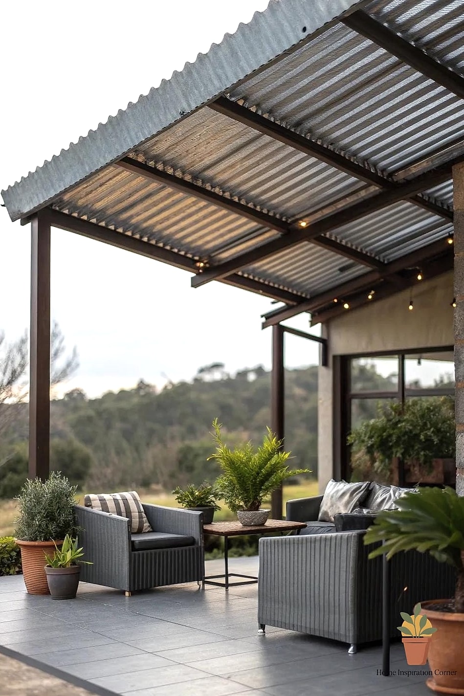 Corrugated Metal Roof Cover