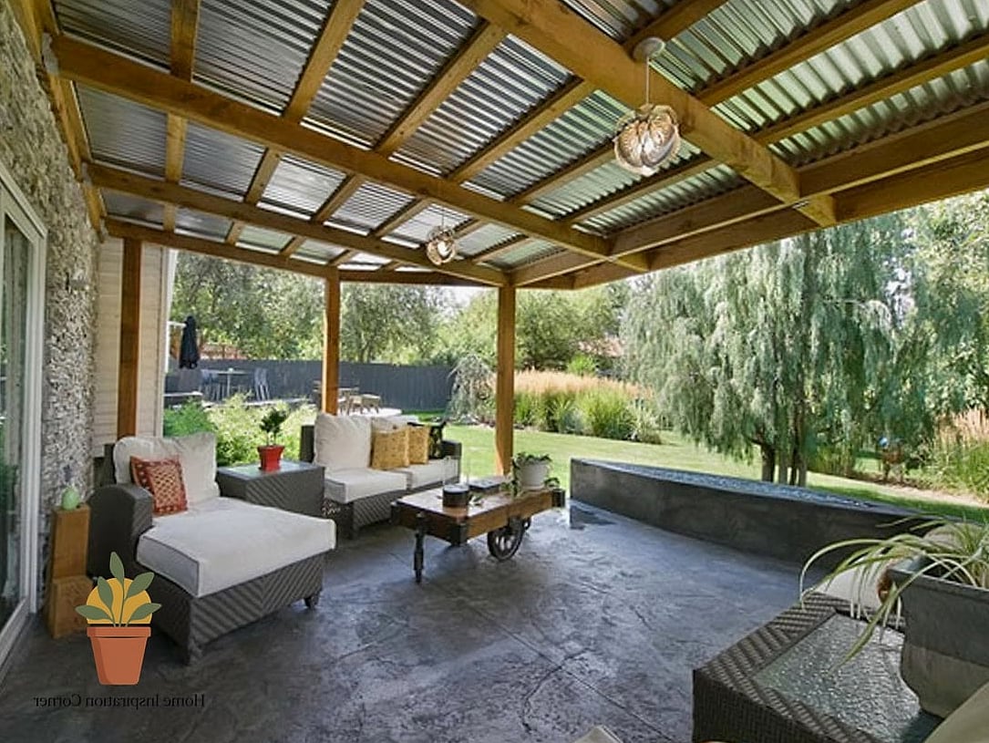 Corrugated Metal Shed Roof