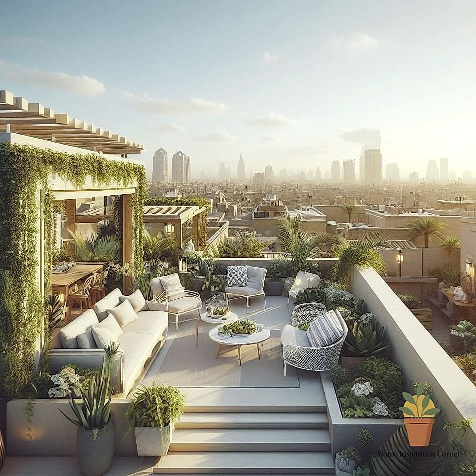 Cottagecore-Inspired Terrace With Climbing Vines