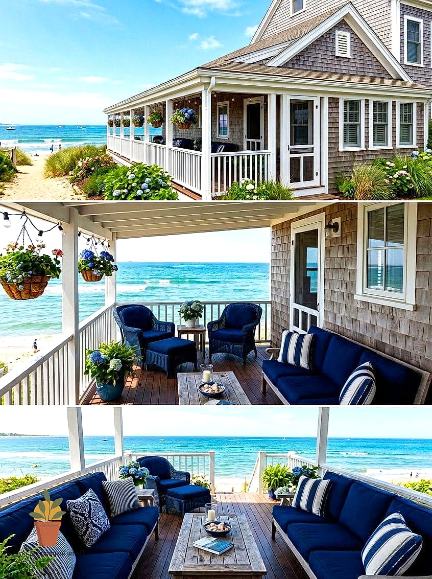 18 Outdoor Terrace Design Photos That Will Inspire Your Next Project 5 Cottage-Style Terrace with Wraparound Greenery