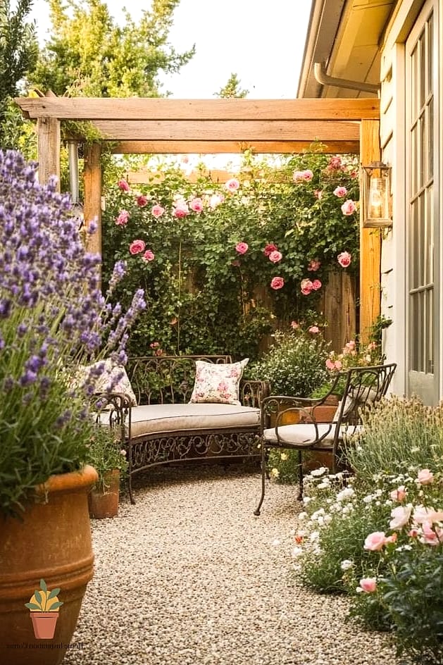 Cottage-Style Patios with Layered Greenery