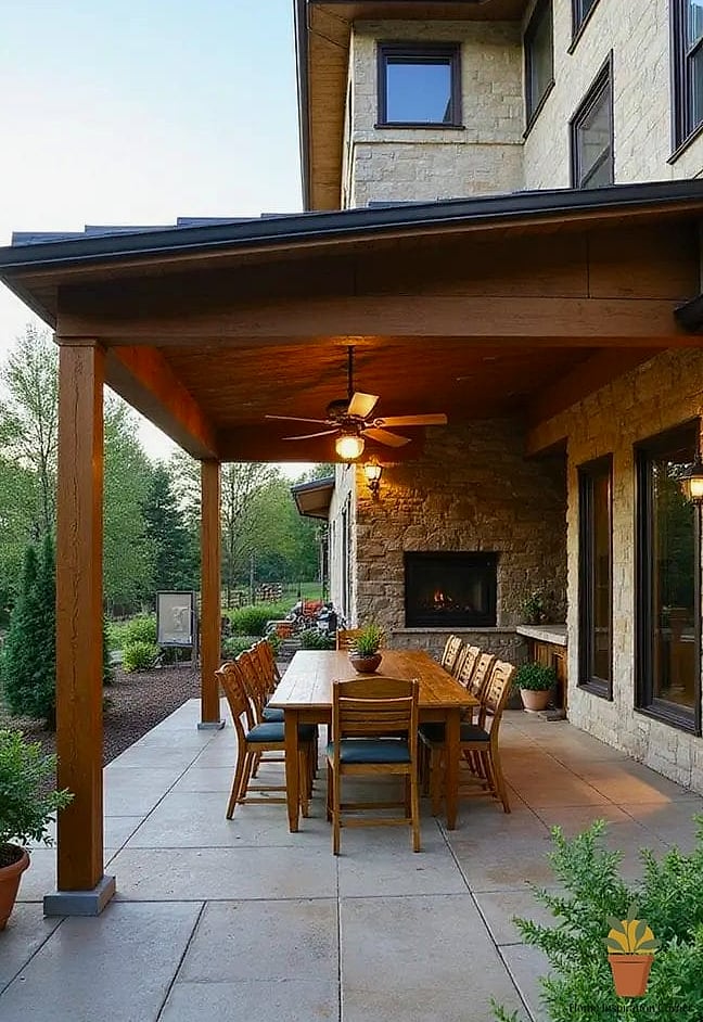 Covered Patios with Ceiling Fans