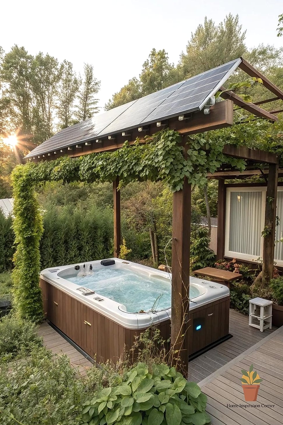 Covered Pergola Swimming Zone