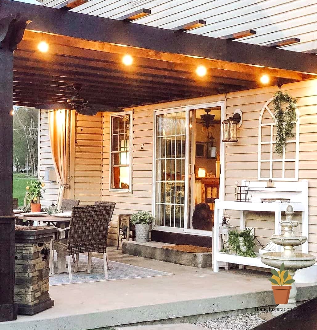 A Covered Porch Swing Bed