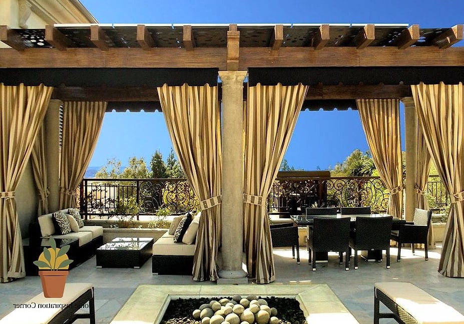 18 Outdoor Terrace Design Photos That Will Inspire Your Next Project 19 Covered Terrace with Outdoor Curtains