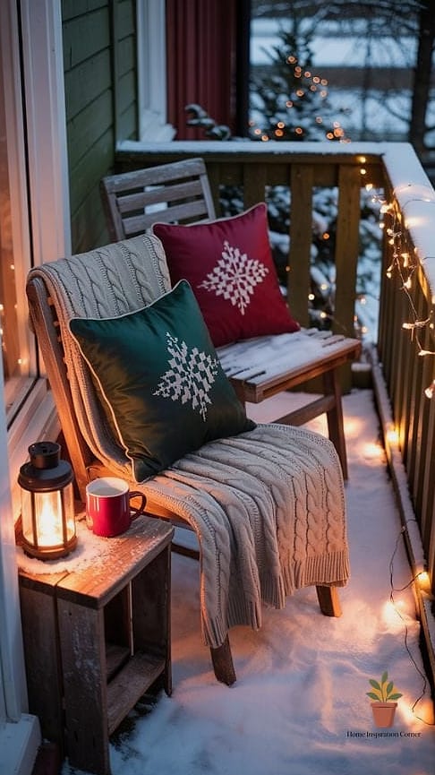 A Cozy Blanket and Pillow Corner