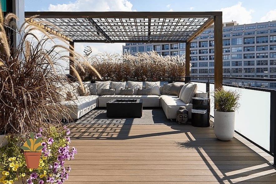 7 Beautiful Roof Top Terrace Designs Inspiration Photos Worth Saving 3 Cozy Bohemian Rooftop Retreat