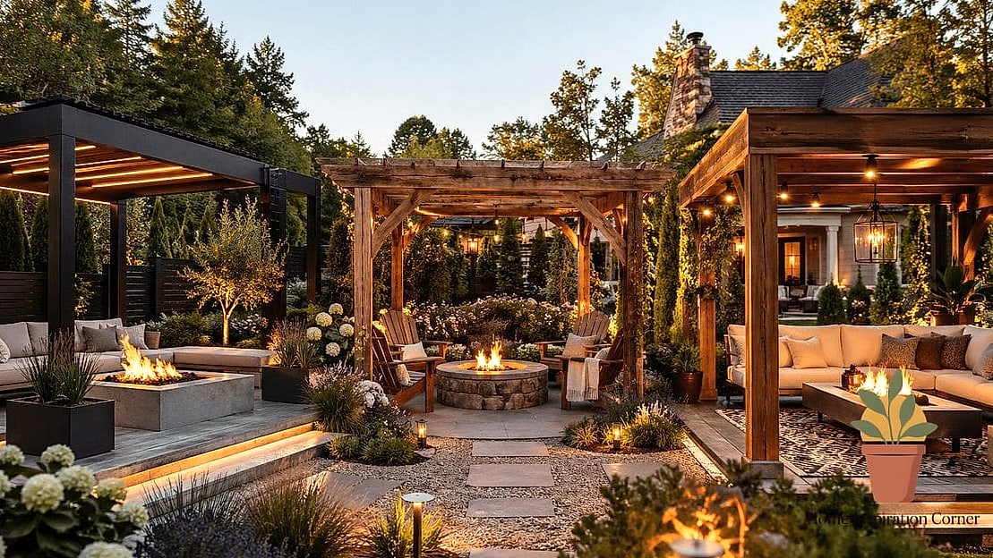 Cozy Fire Pit Lounge Area