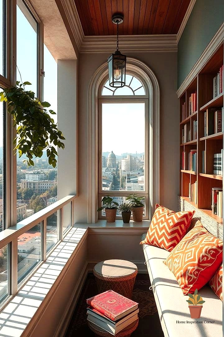 A Cozy Reading Nook with Weatherproof Cushions