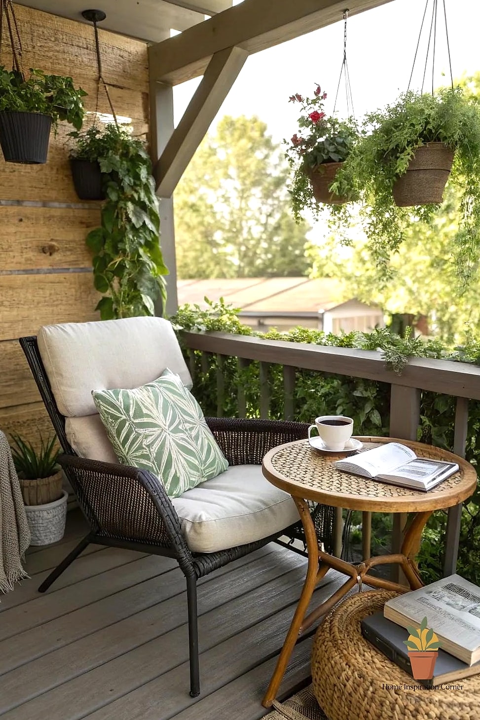 Cozy Reading Nook With Hanging Chair