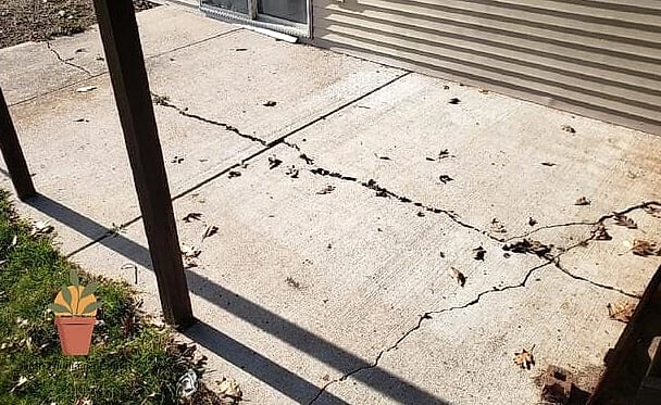 Cracked Concrete to Paver Patio