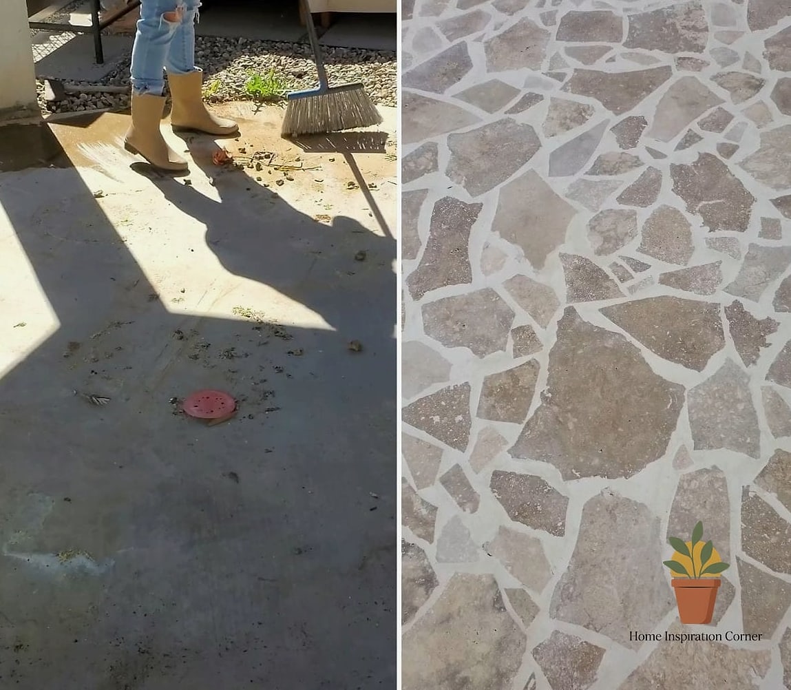 Cracked Tile to Fresh Porcelain Pavers