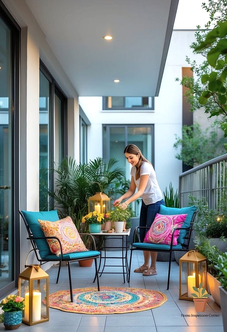 16 Patio Decorating Ideas Apartment Ideas That Are Both Stylish and Practical 8 Create a Cozy Reading Nook with a Hanging Chair