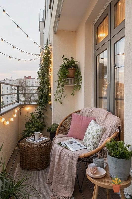 21 Apartment Patio Decorating Ideas Ideas That Work in Any Size Home 18 Create a Reading Nook with a Hanging Chair