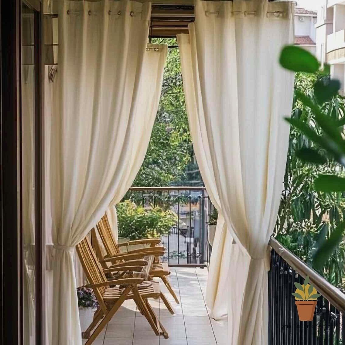 Curtains or a Privacy Screen for a Cozy, Enclosed Feel