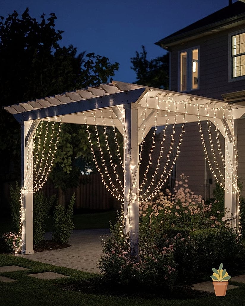 Curtain-Style String Lights