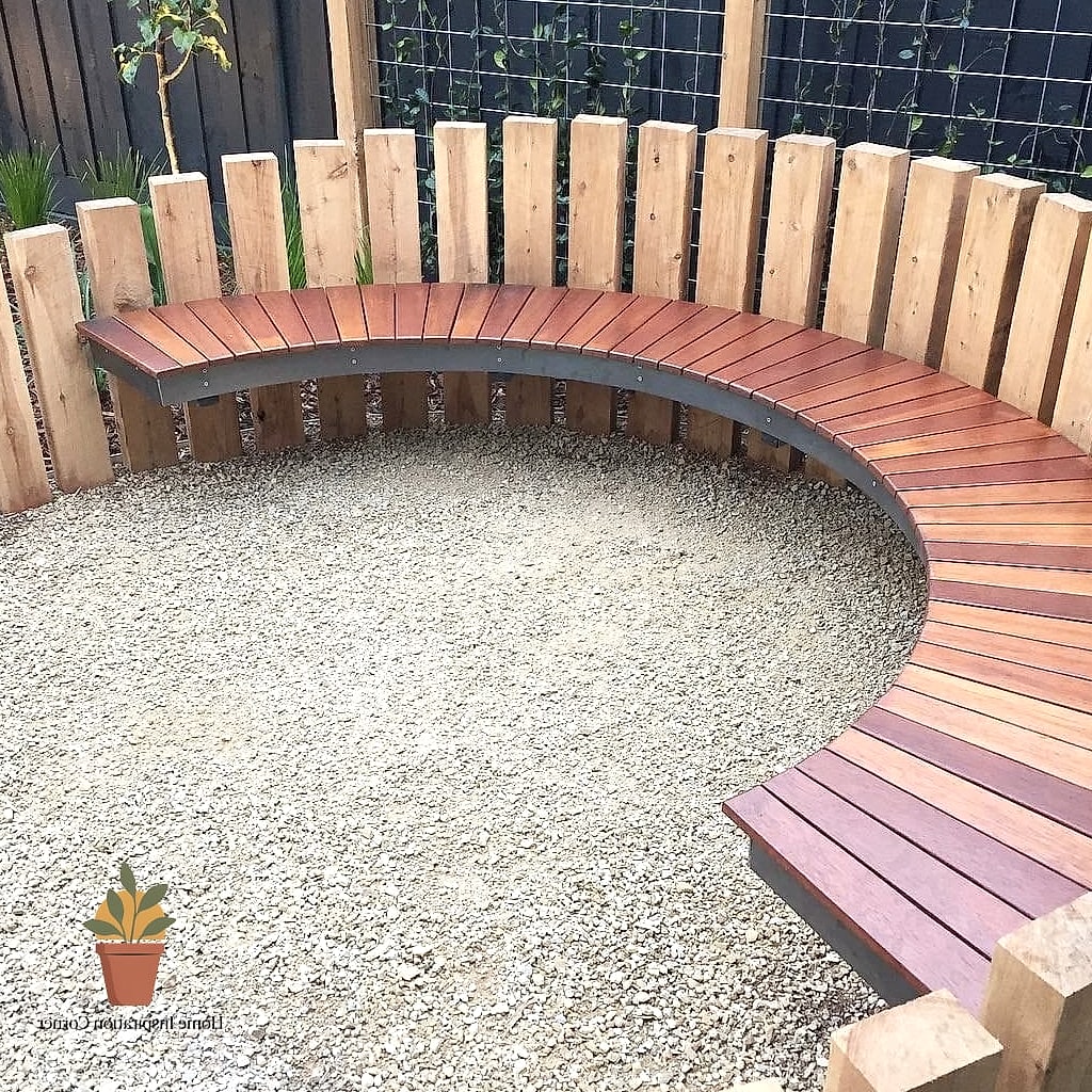 22 Diy Bench Outdoor Ideas That Are Both Stylish and Practical 23 Curved Bench for Round Patios