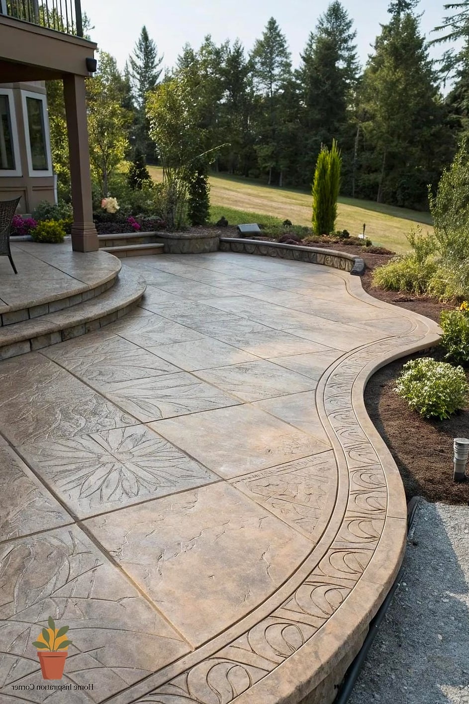 Curved Concrete Edges Instead of Straight Lines