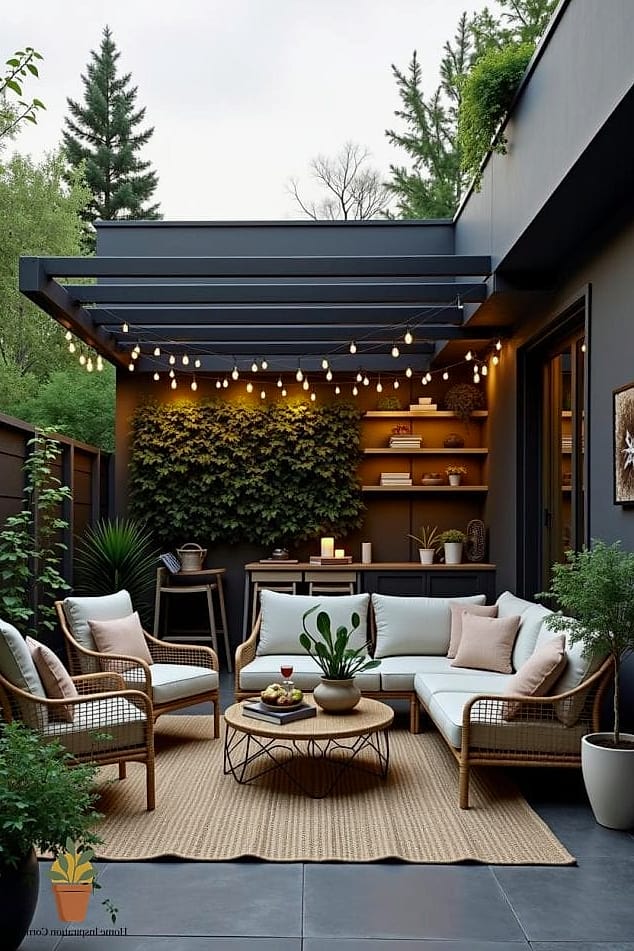 22 Terrace Decoration Before and After Transformations to Inspire 7 Dark Corner Turned Into a Reading Nook with String Lights