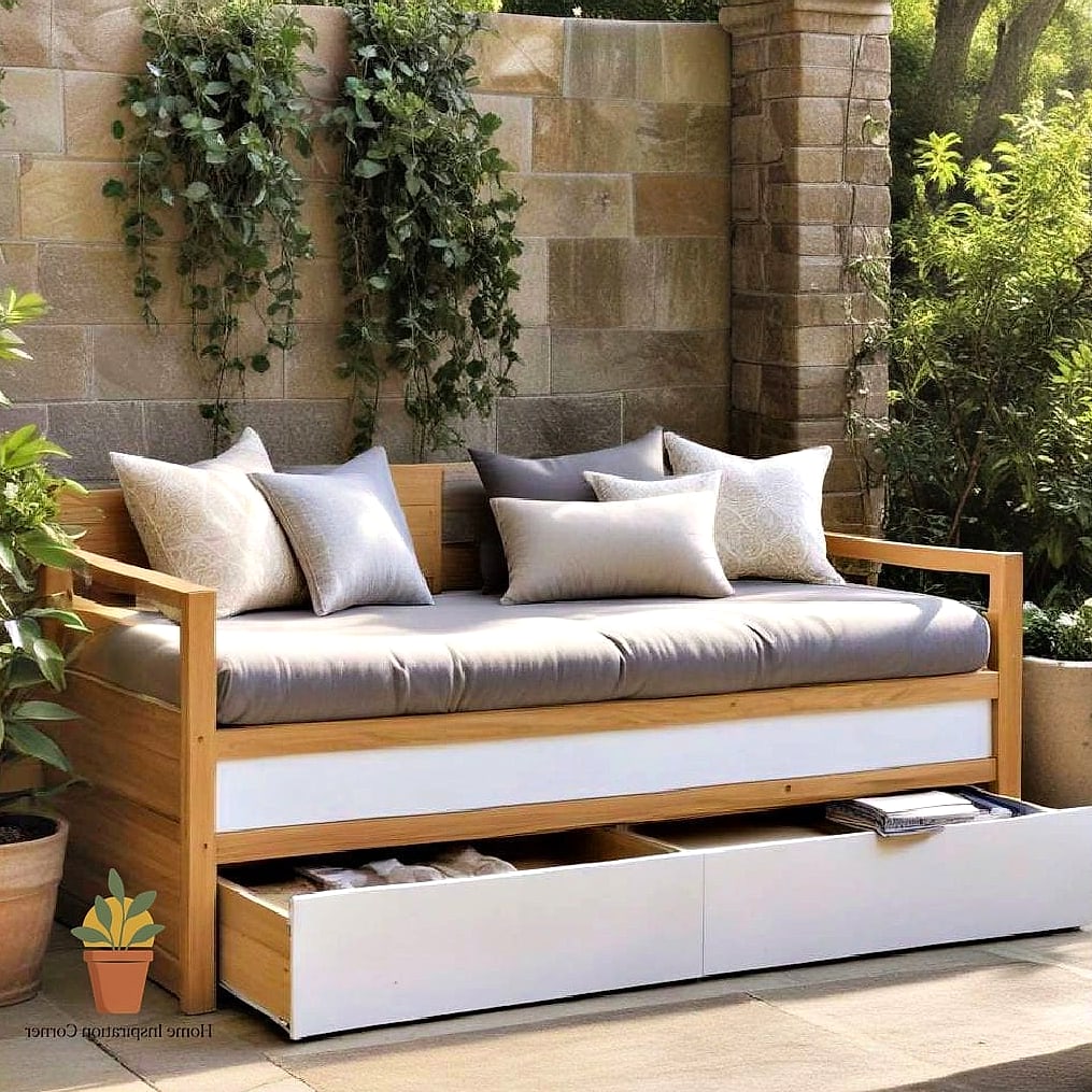 21 Outdoor Daybed Inspiration Boards You'll Want to Copy 10 Daybed with Built-In Storage Base