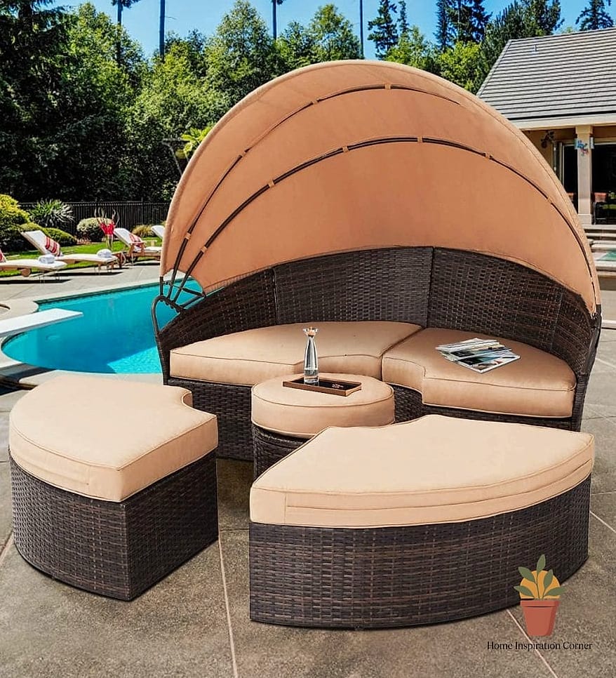 21 Outdoor Daybed Inspiration Boards You'll Want to Copy 17 Daybed with Fire Pit Views