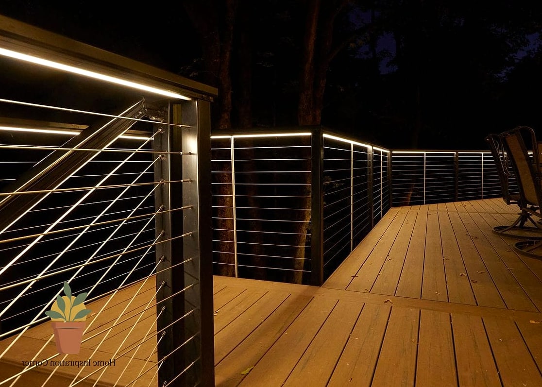 21 Outdoor Lighting Ideas Ideas to Upgrade Your Home This Weekend 9 Deck Rail Lighting