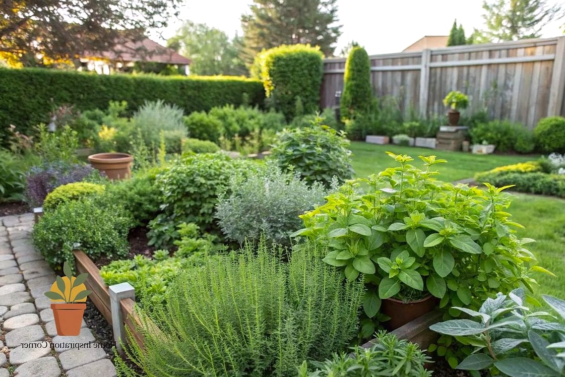 Dedicated Herb and Vegetable Garden Grid