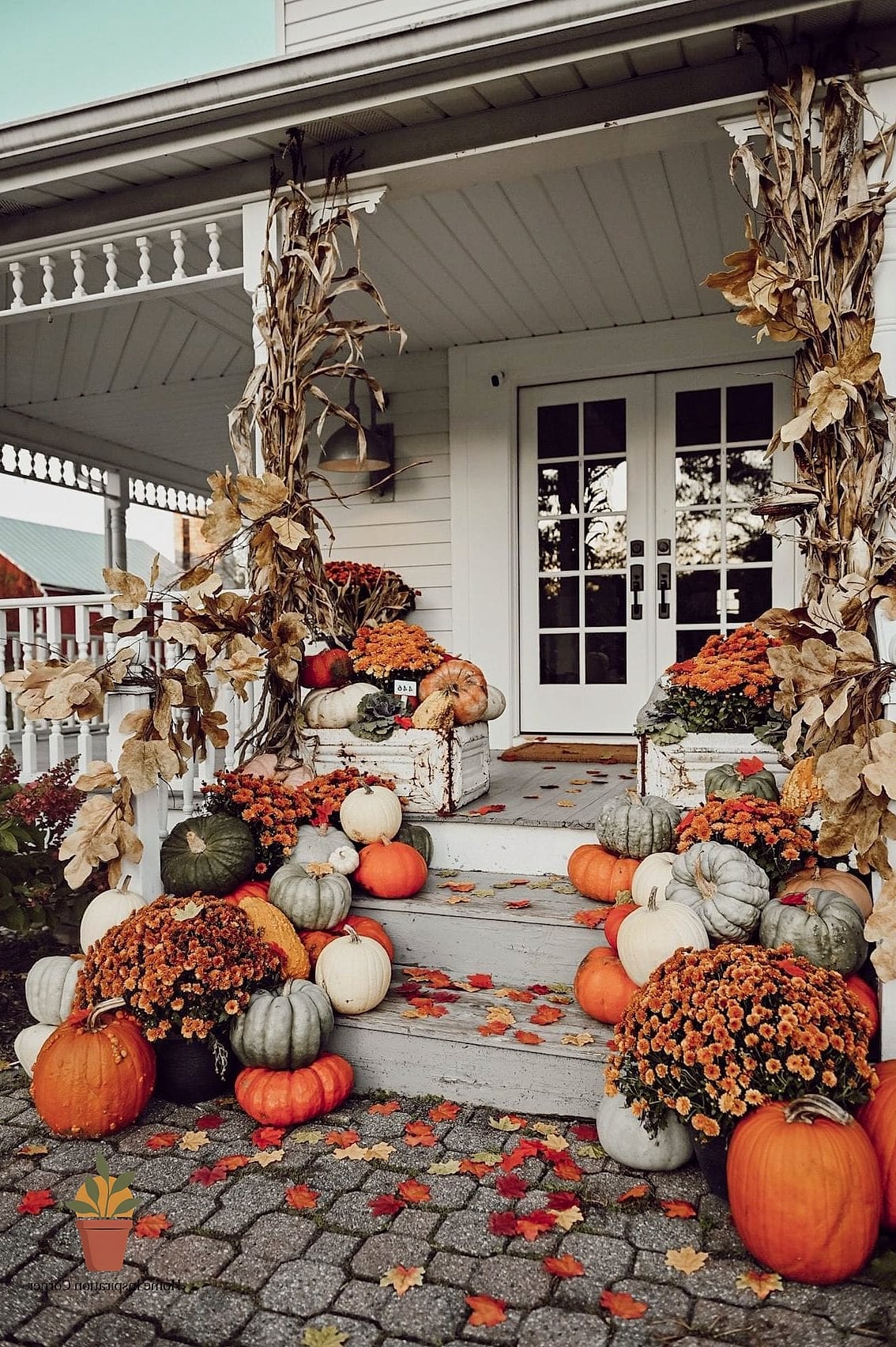 23 Outdoor Fall Decor Ideas Designs That Maximize Style and Function 24 A Dedicated Trick-or-Treat or Guest Welcome Station