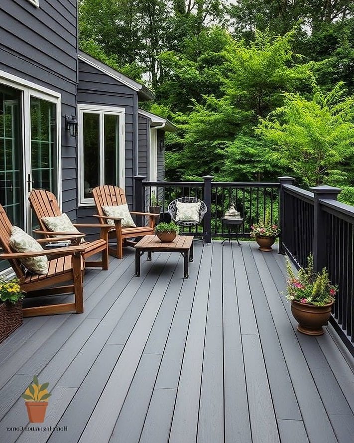 30 Deck Colors Ideas Paint Looks We're Obsessed With This Year 3 Deep Charcoal
