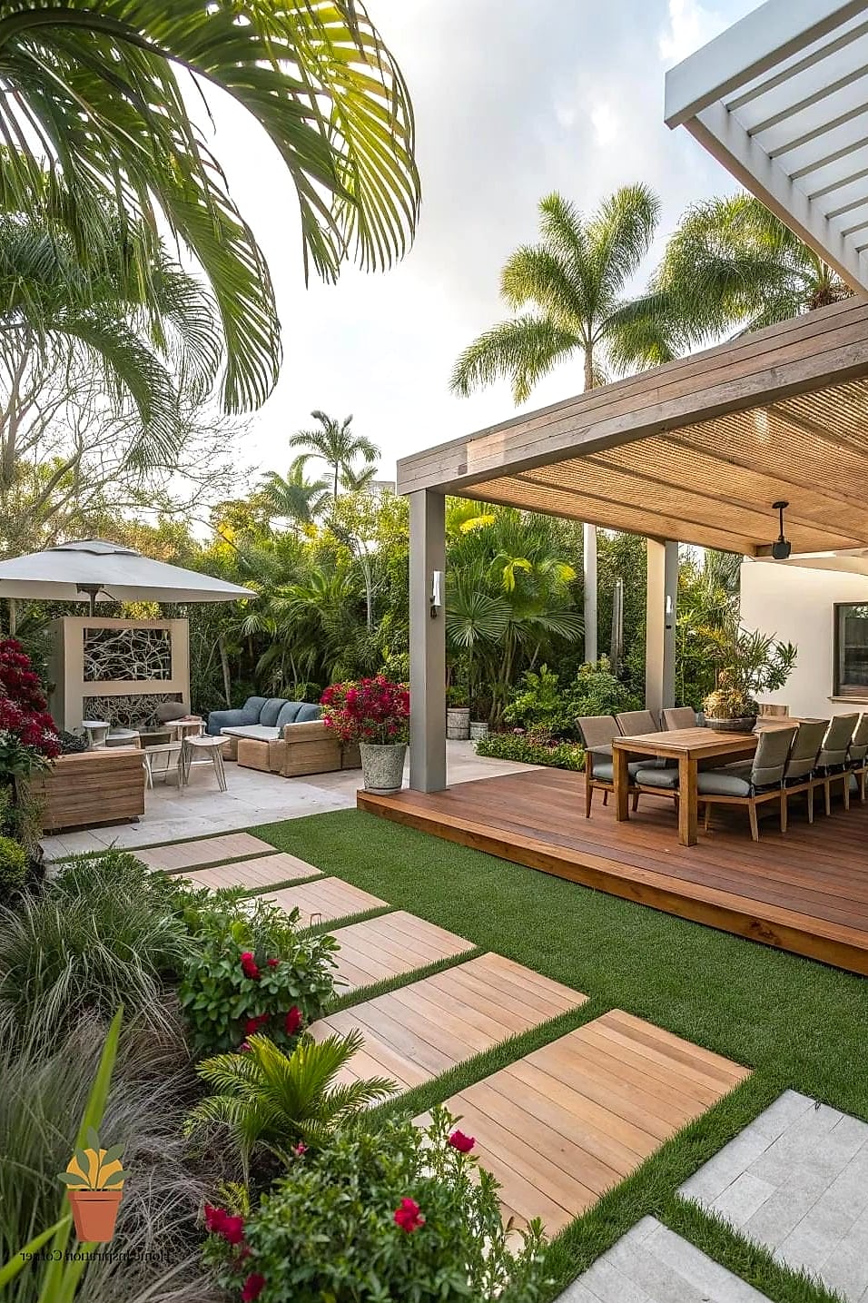 Define Zones with an Outdoor Area Rug and Furniture Grouping