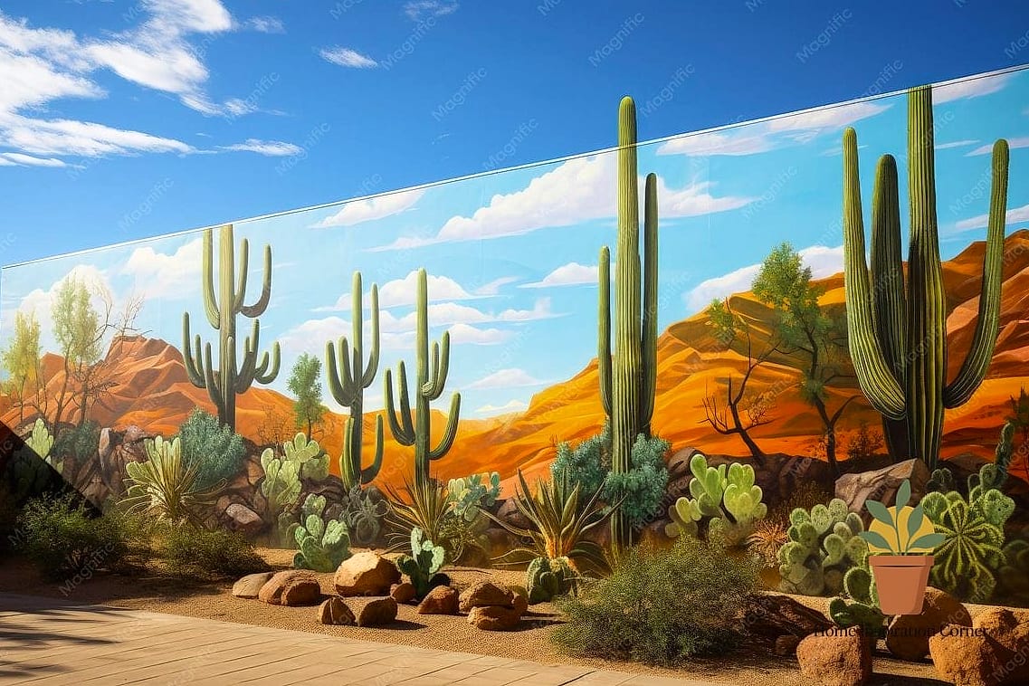 Desert Landscape Silhouettes